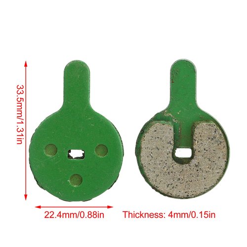 5 Pair Electric Scooter Brake Pads Set, Low Noise Scooter Brake Pad, Lightweight Electric Scooter Brak Rear Pad Compatible with G2 Pro Electric Scooters, 0.88x1.31in