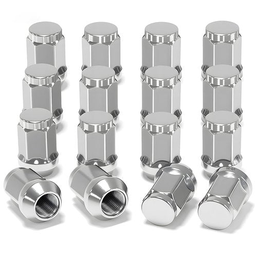 Golf Cart Chrome Wheel Lug Nuts for Club Car & EZGO, 1/2"-20 Size, OEM# 14723-G1, 1010984, 14723-G1, 16 Pack