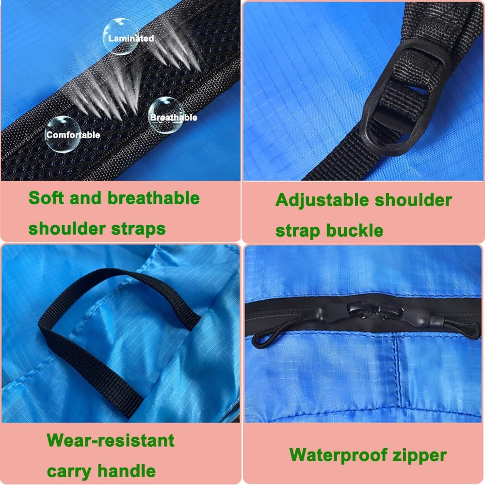 Skiennix Foldable Daypack - Lightweight Waterproof Hiking Backpack for Men & Women | Compact Travel Rucksack