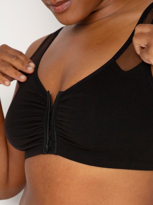 Fruit of The Loom Women's Sport Bra - Comfort Front Closure with Mesh Straps | Ideal Fit for Activewear