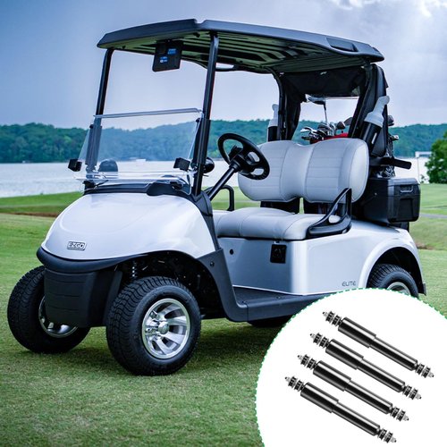 EZGO TXT Shocks 1994-up EZGO Golf Cart Front and Rear Shock Absorbers Set Fit for Gas and Electric Medalist EZGO TXT Golf Carts Replaces OEM #70248-G01, 76418-G01, 70324-G01,Nivel Part #5006