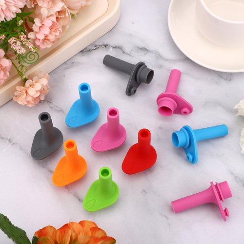 12 Pcs Replacement Bite Valves for Zak, Silicone Nozzle Replacement BPA Free Reusable Straw Cup Accessories Compatible with Zak Designs Kelso 15oz/16oz (6 Colors)