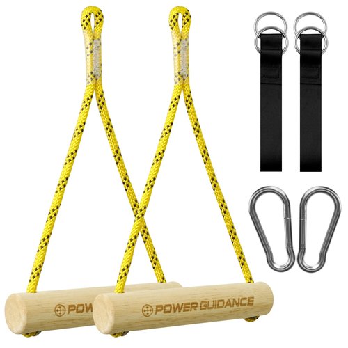 POWER GUIDANCE Gym Training Handle, Oak Handle, Replacement Handle Attachment for Pulley Machines, Resistance Band and Strength Trainer Accessories, LAT Pulldown Training Accessories