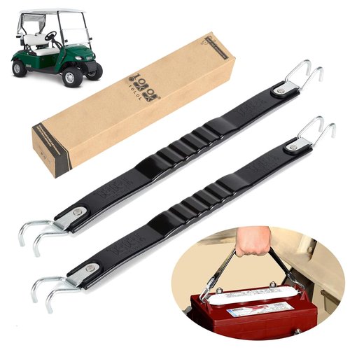 10L0L Golf Cart Battery Lifting Strap Works for Trojan Deep Cell Batteries, Universal Deep Cell Battery Carrier Strap for Yamaha, Club Car and EZGO Golf Carts (2 Piece)