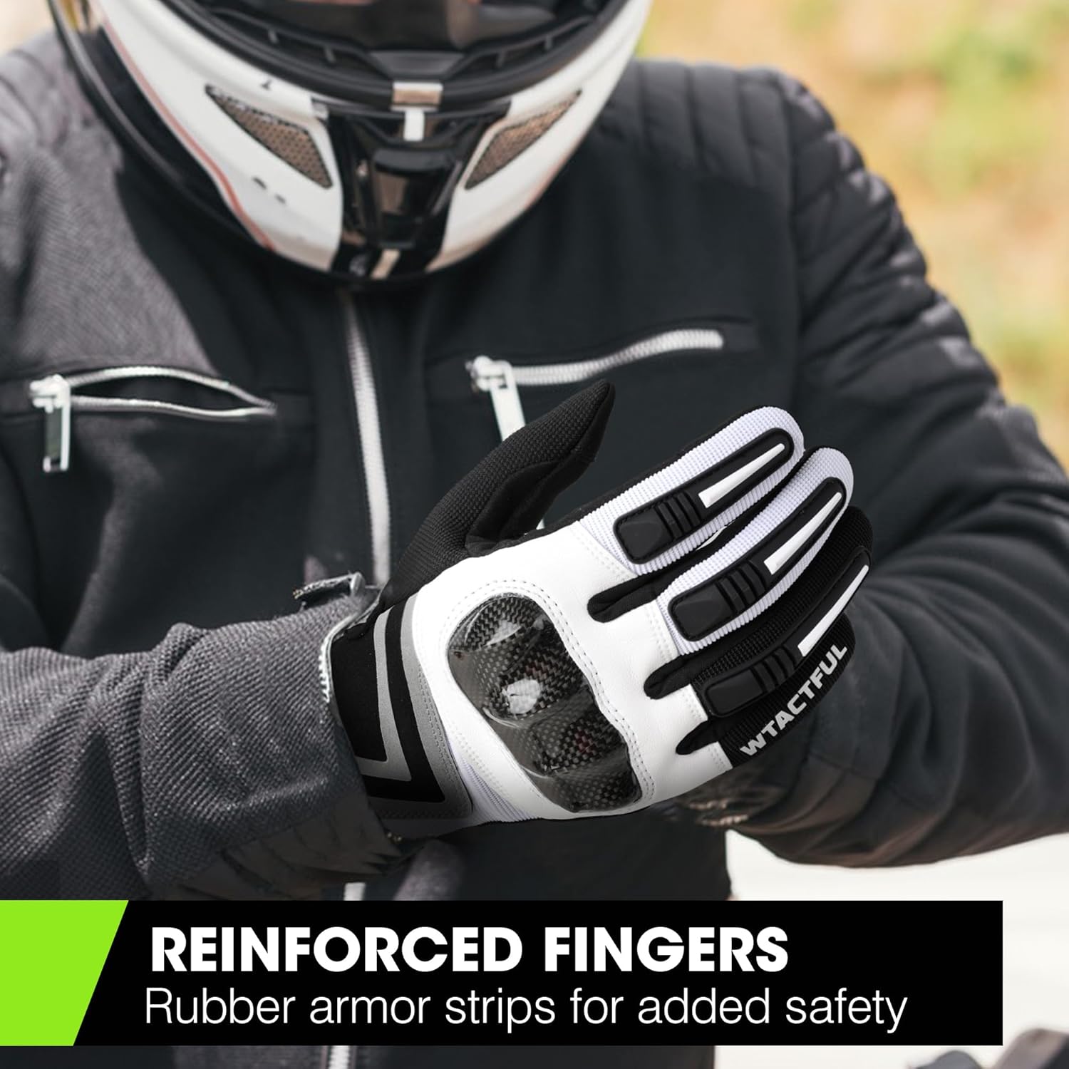 WTACTFUL Motorcycle Gloves - Lightweight Touchscreen Design for Men | Breathable Summer Riding Gear