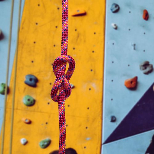 BlazeBeam 8mm Accessory Cord 6M (20ft) UIAA Rock Climbing Rope 14Kn High Tensile Strength Rock Climbing Accessories Cord Double Braid Nylon Cord for Mountain Tree Climbing, Canyoneering,Fire Rescue