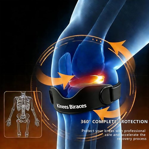 **Regine Switzerland Patellar Tendon Support Strap - 2 Pack Knee Brace with Meniscus Protection for Pain Relief**