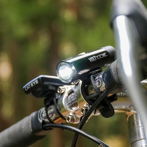 CATEYE VOLT100XC & ORB Bike Light Set – USB Rechargeable Front & Rear LED Light with Aluminum Body, 5 Light Modes, Universal Handlebar Mount, Fits Road, Urban, Cruiser & Kids Bikes