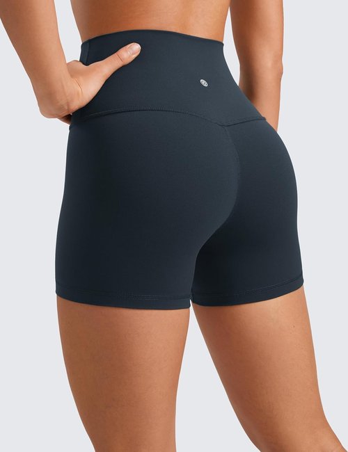 CRZ YOGA Butterluxe Biker Shorts 4'' - High Waisted Spandex for Women's Workout & Yoga