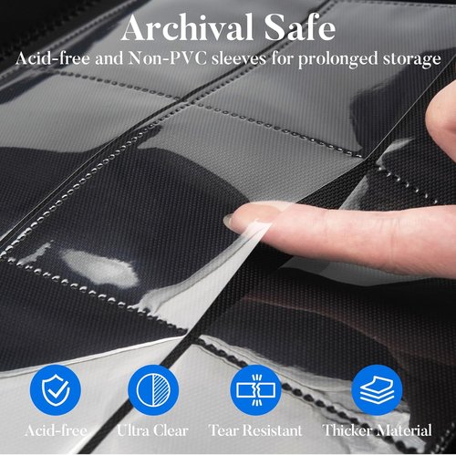 Fabmaker Premium 9 Pocket Card Binder - Sturdy PU Cover for 540 Cards | Sleek Pink Trading Card Album