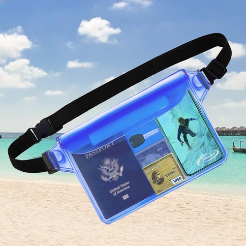 AiRunTech Waterproof Crossbody Belt Bag - Essential Accessory for Canoeing | Fits Phone, Passport & Wallet
