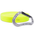 Rock-N-Rescue 25-Foot Webbing and snap Hook Combo | Heavy-Duty, Versatile Rigging Tool for Outdoor Adventures | Expert Construction for Strength & Lasting Durability (Neon Yellow)