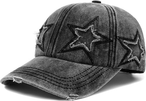 YeeHeen Vintage Washed Distressed Baseball Cap for Women Men Adjustable Sports Hat Black
