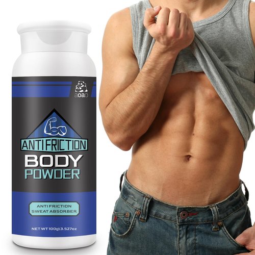 Men's Anti-Chafing Powder for Delicate Skin, Gym-Ready Sweat Absorb, Itch relief & Friction Defense for Groin, Underarms, Talc-Free dusting powder for men with Zinc Oxide, Daily Sports & Work, 3.53oz