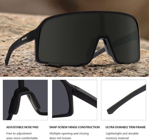 MAXJULI Polarized Sunglasses - UV400 Protection for Men & Women | Windproof Outdoor Sports Glasses 8121