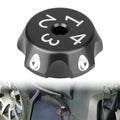 Aferrizu Aluminum Rear Shock Decor Nut Cover Suspension Adjuster Decor Cap for Can Am Ryker 600 900 Rally Edition Sport 2019-2025 Replacement Decorative Cap Accessories (Black)
