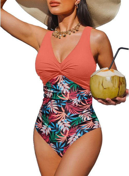 Holipick One Piece Swimsuit for Women - Tummy Control & Push Up Design | Full Coverage Slimming Fit