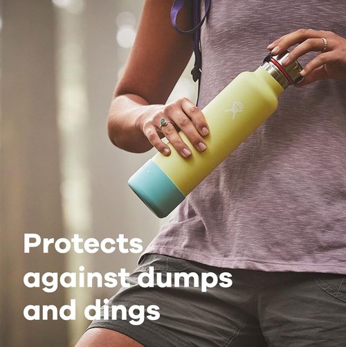 Hydro Flask Flex Boot - Silicone Water Bottle Protector | Dishwasher Safe, BPA-Free, Medium, Pacific