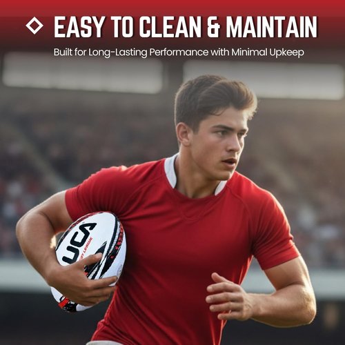 LUCA Rugby Ball - Hand-Stitched Super Grip Training Ball | Durable 3-Ply Waterproof | Youth & Adult Sizes 4 & 5