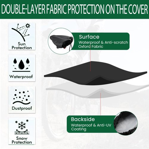 Xonhyicn Bicycle Seat Cushion Waterproof Cover Dustproof Rainstorm Sunburn Washable for Women Men City/Mountain Assured Riding
