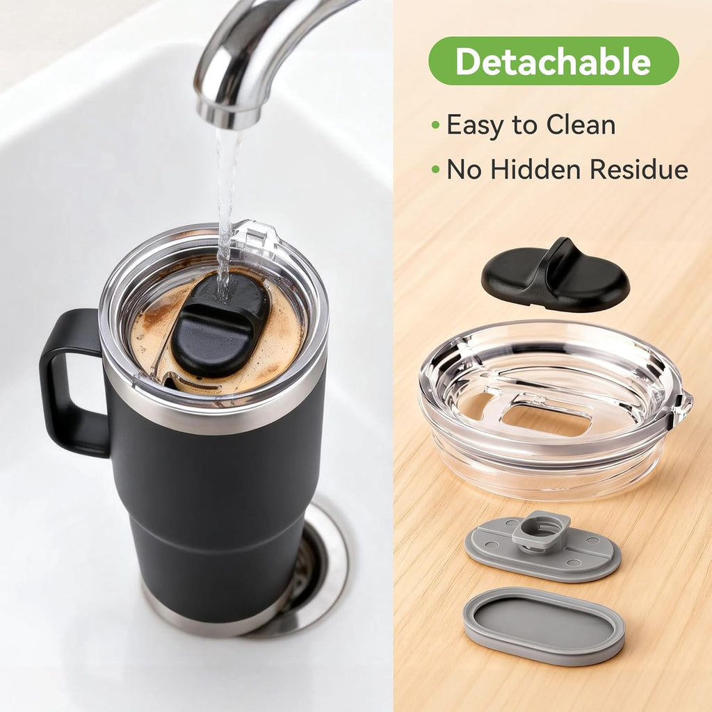 YETI 30 oz Stronghold Lid - 100% Leak-Proof Replacement for Rambler Travel Mug | Tumbler Screw Top