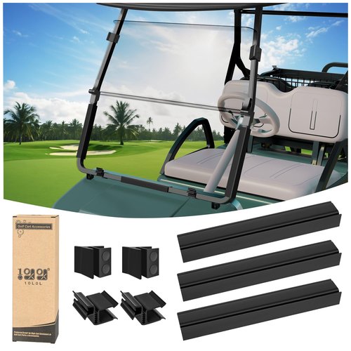 10L0L Golf Cart Windshield Retaining Clips Kit Compatible with Club Car DS (2000.5-up) Replacement Parts 103677101, 102005901, 102163001