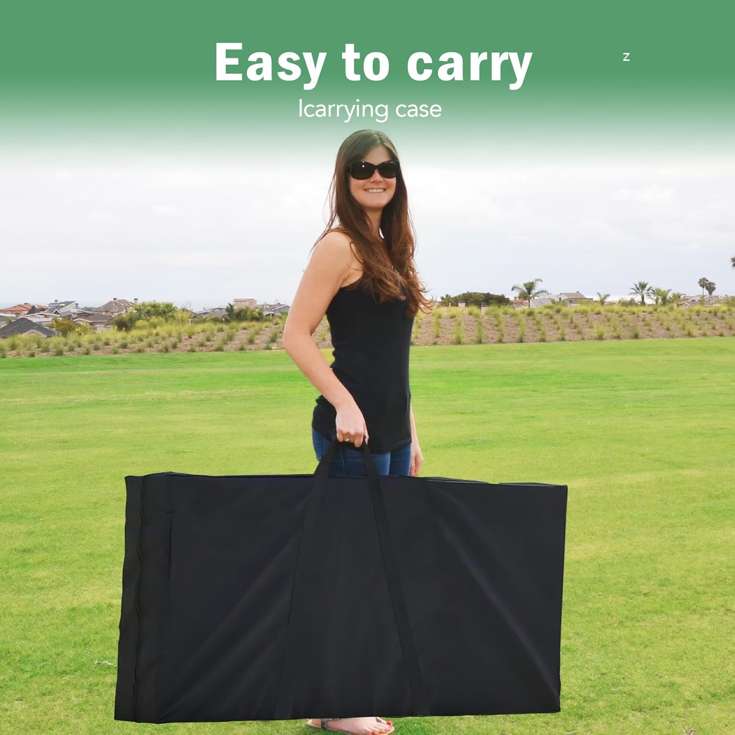 Regulation Cornhole Board Set - 4 Ft x 2 Ft Game with 8 Toss Bags & Carrying Case