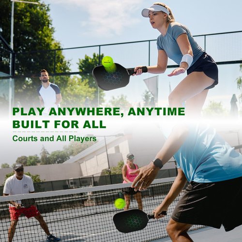 meremee Outdoor Pickleballs, 12 Pack 40 Holes Pickleball Balls with Carrying Bag, Official Ball of High Visibility, Bounce, Durable Pickleball Set