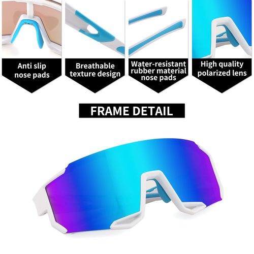 FEISEDY Sports Sunglasses for Men Women Cycling Running Fishing Shades Sun Glasses B0130
