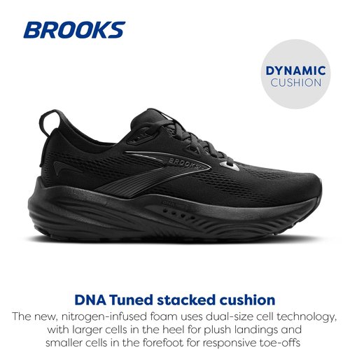 Brooks Women’s Glycerin 22 Neutral Running Shoe - Black/Black/Ebony - 6 Medium