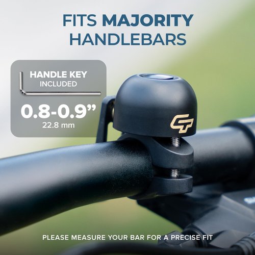 Cycle Torch Bike Bell for Adults & Kids, Supper Loud up to 103 Decibels, Bicycle Bell for Handlebars 0.8 to 0.9 in Handlebars, Installation Key Included