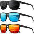 QALLY Polarized Sunglasses Men, Mens Sunglasses Polarized UV protection Lightweight Sun Glasses for Driving Fishing Golf