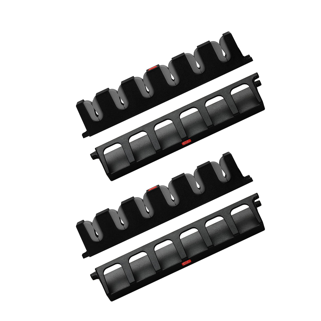 Simple Deluxe Vertical Fishing Rod Holders Wall-Mounted – Simple Deluxe Fishing Rod Rack, Fishing Pole Holder & Rack, Store 12 Rods or Combos in 13.6", Vertical 12 Rod Racks, 2 Pairs Grey