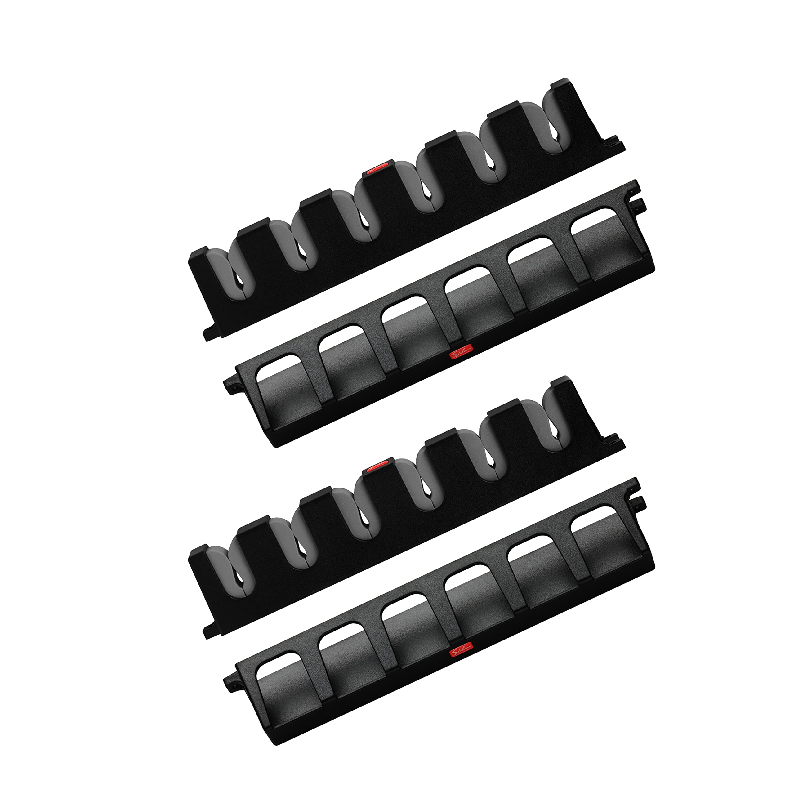 Simple Deluxe Vertical Fishing Rod Holders Wall-Mounted – Simple Deluxe Fishing Rod Rack, Fishing Pole Holder & Rack, Store 12 Rods or Combos in 13.6", Vertical 12 Rod Racks, 2 Pairs Grey