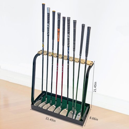 Crestgolf Golf Club Organizers Golf Club Display Golf Putter Rack (9-Hole or 18-Hole or 27-Hole for You to Choose) (Update-9-hole)