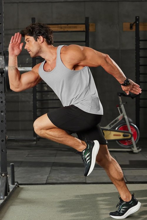 COOFANDY Men's Workout Tank Tops - Dry Fit Sleeveless Gym Shirts for Bodybuilding | 3-Pack