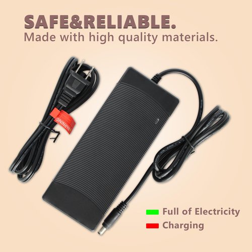 54.6V 2A Ebike Electric Scooter Charger for 48V Lithium Battery, 5 Adapter Plugs Fast Replacement Charger Compatible with Rad Power Bikes, Velotric, Heybike, Juiced, Ecotric - UL Listed
