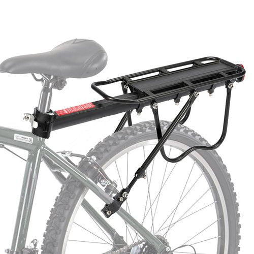 LEPump Rear Bike Rack for Back, Bicycle Cargo Rack, 110 lbs Large Capacity Bike Pannier Rack, Adjustable Bicycle Touring Luggage Carrier Rack for 24"-29" Frames