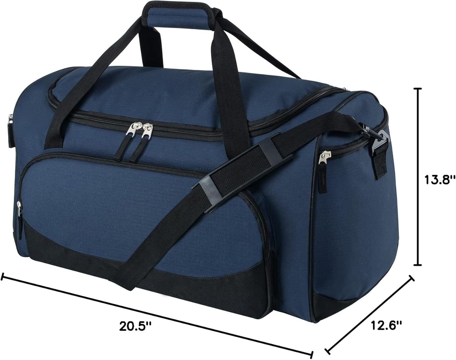 Uarition Gym Duffle Bag - 55L Navy Blue Heavy Duty Sports & Travel Gear Bag for Men