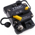 E9 30A Amp Boat Circuit Breaker - Manual Reset for Automotive, RV, Truck & Marine | Waterproof 12V-72V DC