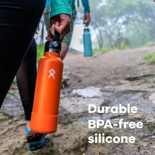 Hydro Flask Flex Boot - Silicone Water Bottle Protector | Dishwasher Safe, BPA-Free, Medium, Pacific