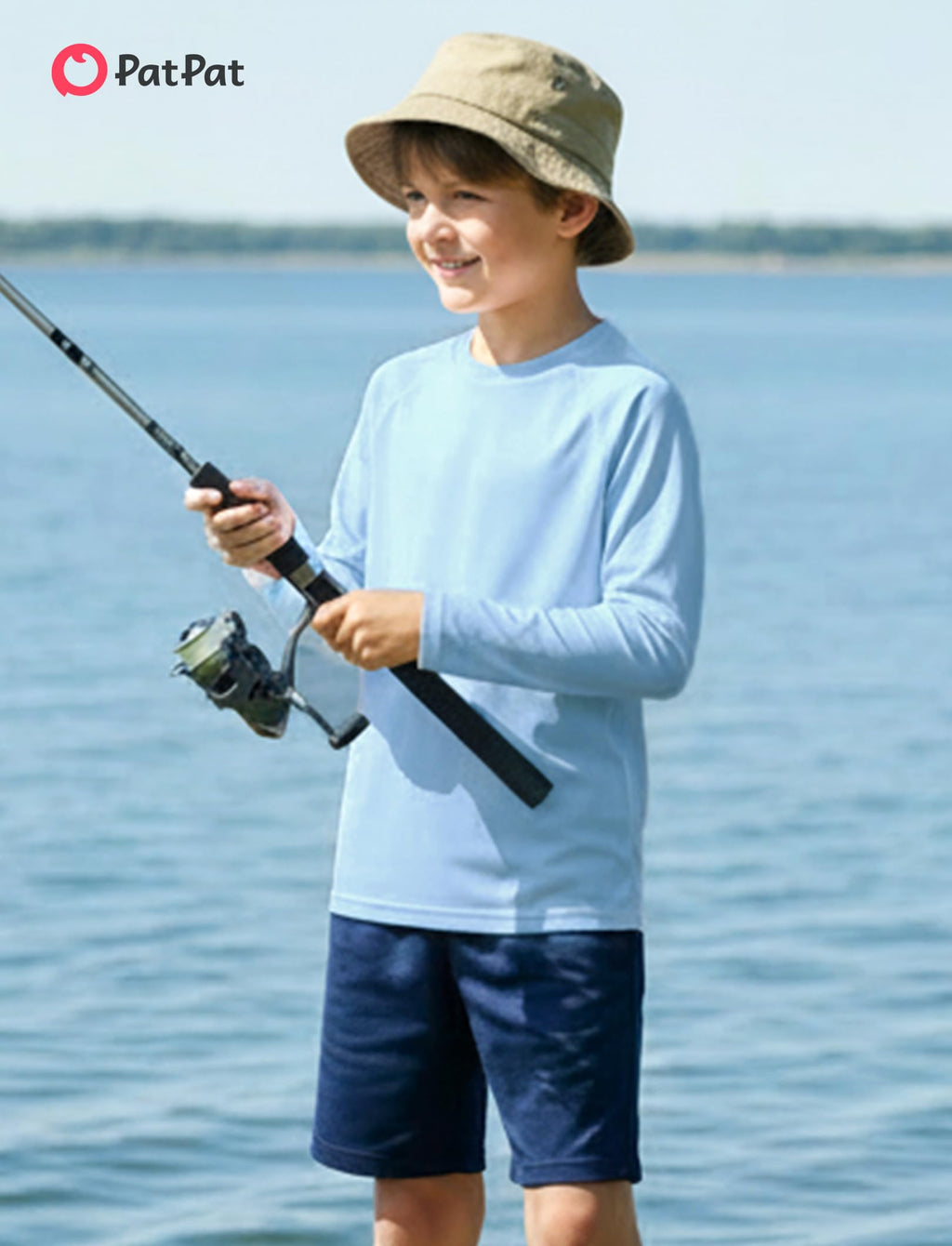 PATPAT Boys Rash Guard Swim Shirts Long Sleeve UPF 50+ Sun Protection Shirt Youth Quick Dry Water Surf Fishing Shirts 5-16Y