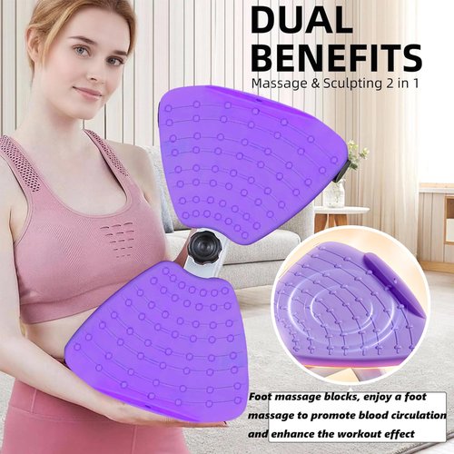 Wooa Waist Twisting Machine Exercise, Ab Twisting Board for Exercise, Adjustable Waist Twisting Board Exercise Machine with 300 lbs Weight Capacity