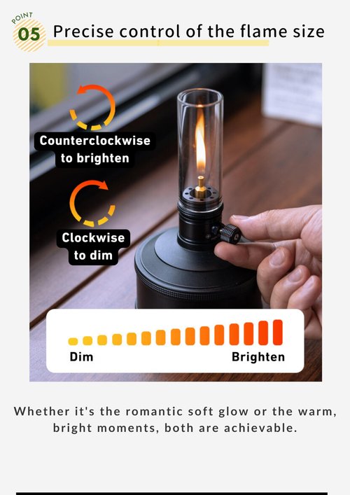 CAMPINGMOON Candle Lantern Gas Mini Small Camping Backpacking Black BKT-1D