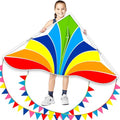 Delta Kite Set - Easy Launch for Kids & Adults | Perfect for Beach & Park Fun (Rainbow Crystal)