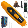 Rechargeable Bear Horn to Scare Bears, 125dB Electronic Air Horn with LED Flashlight & Compass & Thermometer, Electronic Whistle Bear Bells for Safety Hiking Camping Emergency Self Defense (Orange)