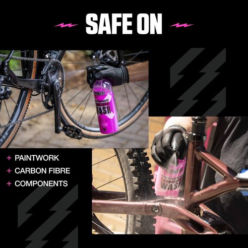 Muc-Off High Performance Waterless Bike Wash 750ml (Pack of 1) | Spray & Wipe Bike Cleaner | No Water Needed | Safe on Carbon Fibre | Cleans & Polishes with a Streak-Free Finish