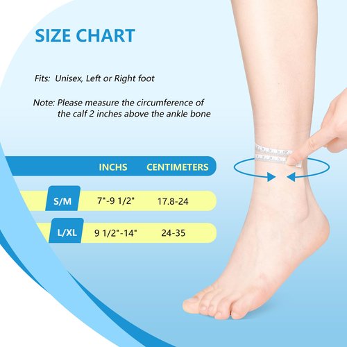 joingood AFO Foot Drop Brace for Walking with Shoes, Drop Foot Brace with Reel-Adjust Dorsiflexion Assist, Adjustable Foot Brace for Drop Foot Support, Fits Left or Right Foot for Women Men (S/M)