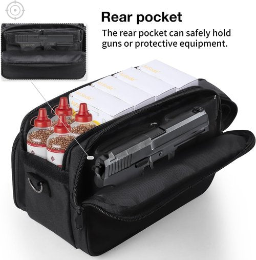 Crosman CO2 Cartridges Storage Case - Protective Air Gun Bag for 4.5mm Coated BBs | Ideal for Indoor & Outdoor Use