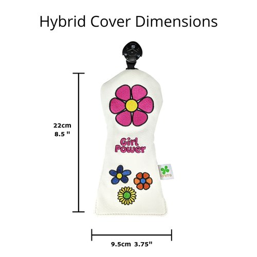 Foretra Driver Headcover Golf Club Covers Blade Mallet Putter Cover Hybrid Fairway Wood Head Cover Girl Power Novelty Golf Accessories for Most Brands